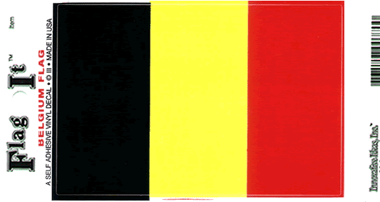Belgium Flag Decal Sticker