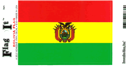 Bolivia Flag Decal Sticker