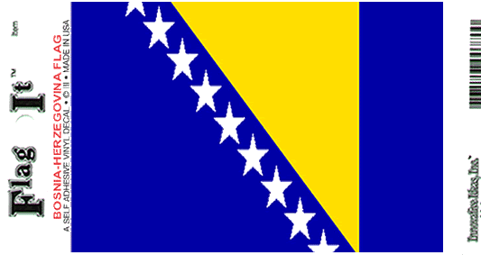Bosnia Flag Decal Sticker