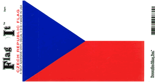 Czech Republic Flag Decal Sticker