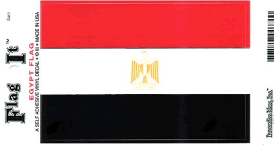 Egypt Flag Decal Sticker
