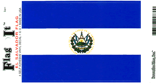 El Salvador Flag Decal Sticker