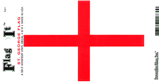 England St. George Cross Flag Decal Sticker