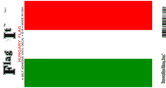 Hungary Flag Decal Sticker