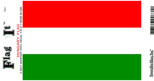 Hungary Flag Decal Sticker