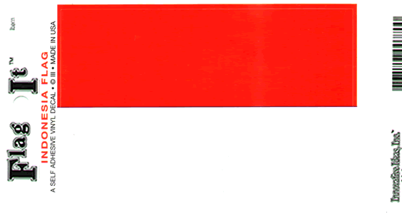 Indonesia Flag Decal Sticker
