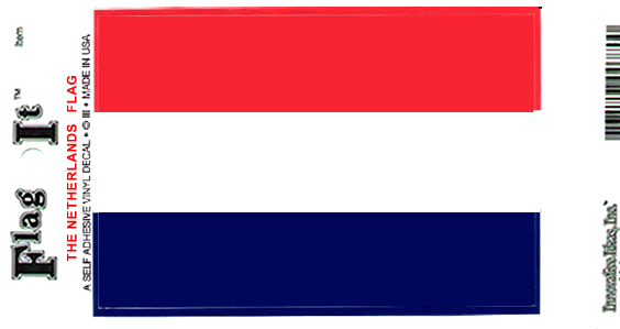 Netherlands Flag Decal Sticker