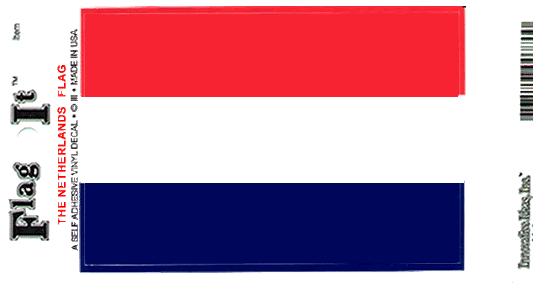 Netherlands Flag Decal Sticker