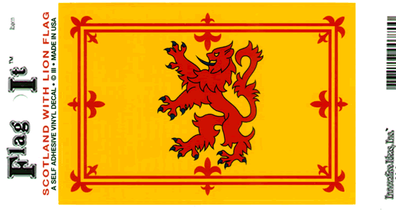 Scotland Lion Flag Decal Sticker
