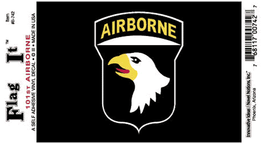 Airborne 101st Flag Decal Sticker