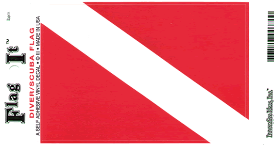 Diver Flag Decal Sticker