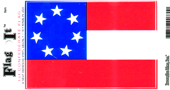 Stars & Bars Flag Decal Sticker
