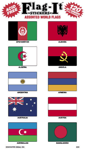 120 International Decal Sticker Set