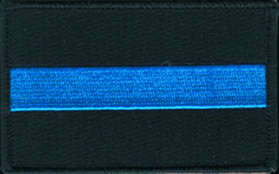 Thin Blue Line Flag Patch