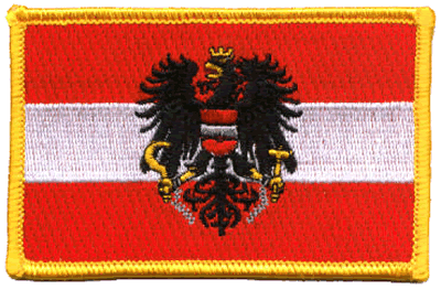 Austria with Shield Flag Patch