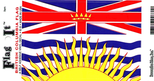Canada British Columbia Flag Decal Sticker