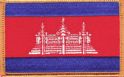 Cambodia Flag Patch