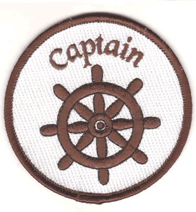 Captain w/ Wheel (circle) Patch