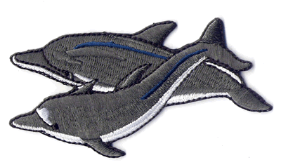 Double Dolphin Patch