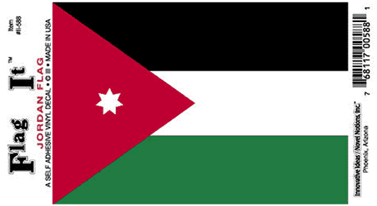 Jordan Flag Decal Sticker