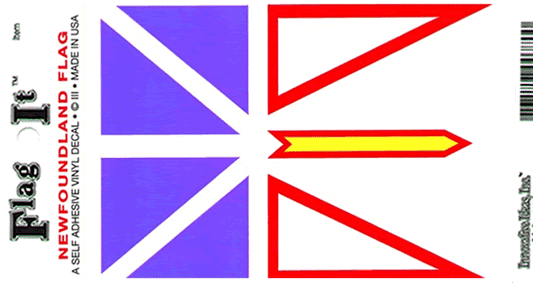 Canada Newfoundland Flag Decal Sticker
