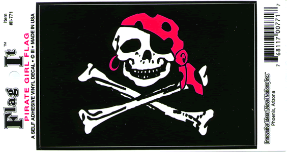 Pirate Girl Decal Sticker