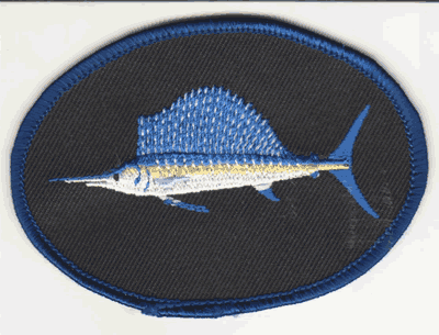 Sailfish Blue Border Patch