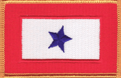 Service Star Banner One Star Flag Patch
