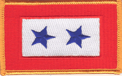 Service Star Banner Two Star Flag Patch