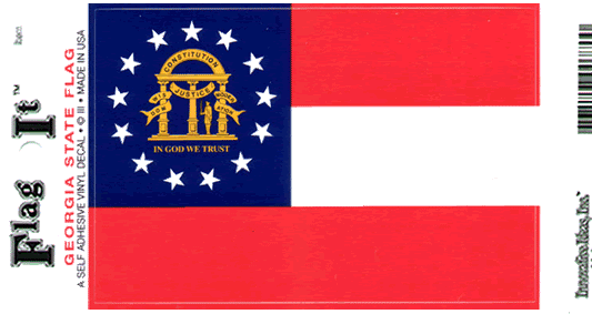 Georgia Flag Decal Sticker