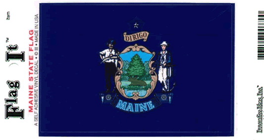 Maine Flag Decal Sticker
