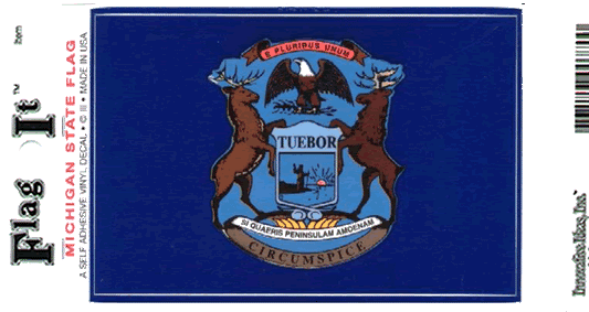 Michigan Flag Decal Sticker