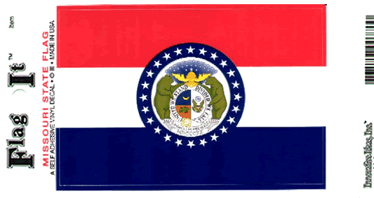 Missouri Flag Decal Sticker