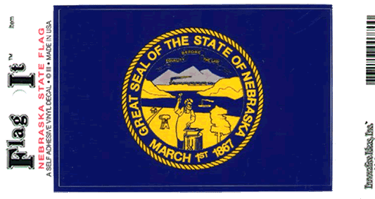 Nebraska Flag Decal Sticker