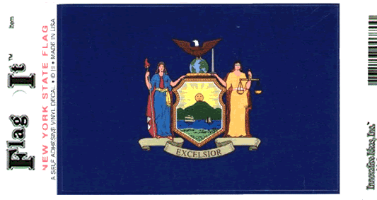 New York Flag Decal Sticker
