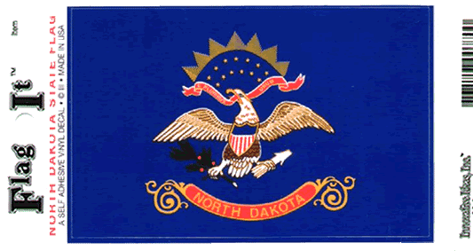 North Dakota Flag Decal Sticker