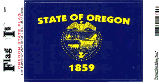 Oregon Flag Decal Sticker