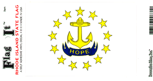 Rhode Island Flag Decal Sticker