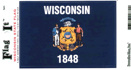 Wisconsin Flag Decal Sticker