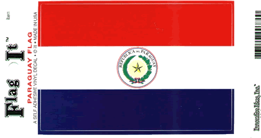 Paraguay Flag Decal Sticker