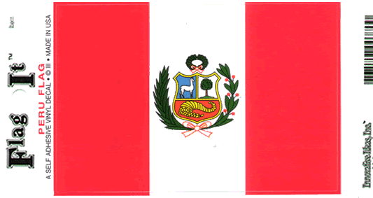 Peru Flag Decal Sticker