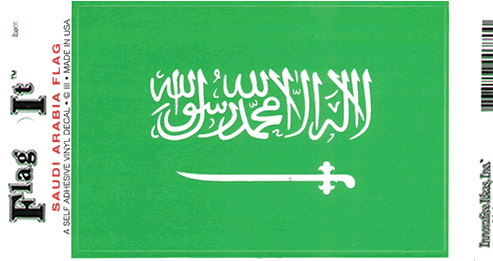 Saudi Vehicle Sticker Saudi Arabia Flag Decal Sticker - Durable Vinyl From Flag It Products