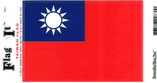 Taiwan Flag Decal Sticker