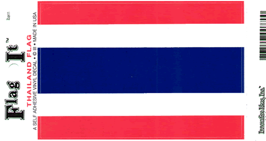 Thailand Flag Decal Sticker