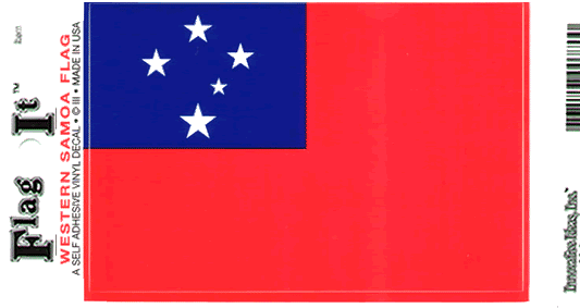 Western Samoa Flag Decal Sticker