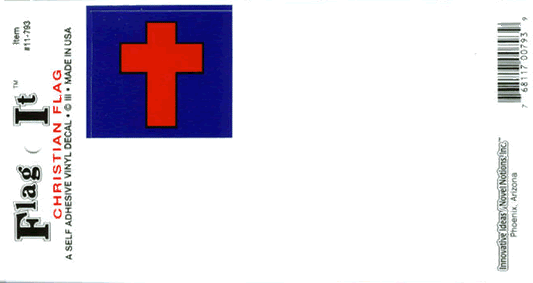 Christian Flag Decal Sticker