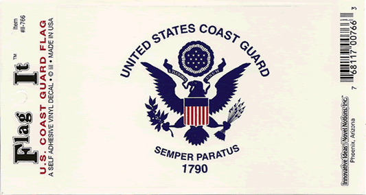 Coast Guard Flag Decal Sticker