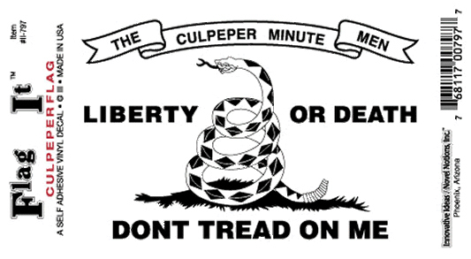 Culpeper Flag Decal Sticker