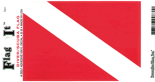 Diver Flag Decal Sticker