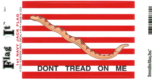 First Navy Jack Flag Decal Sticker